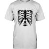 Skeleton Halloween Costume Rib Cage Anatomy Gift Tee Shirt