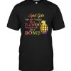 April Girls are not fragile like a flower we are fragile like a bomb colorful birthday tee shirt