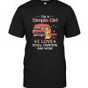 I'm a simple girl I love dogs camping and wine tee shirt hoodie