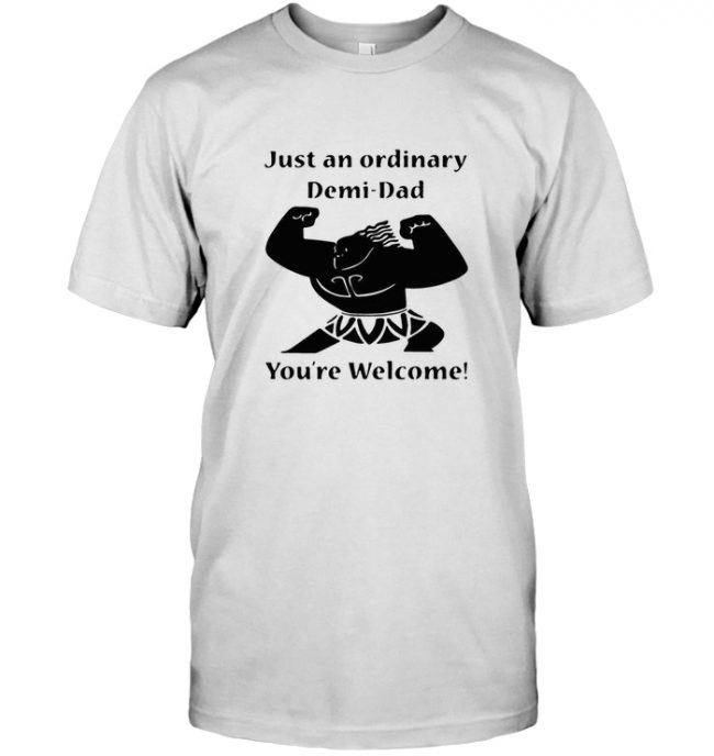 Just An Ordinary Demi Dad You're Welcome Father's Day Gift Tee Shirt