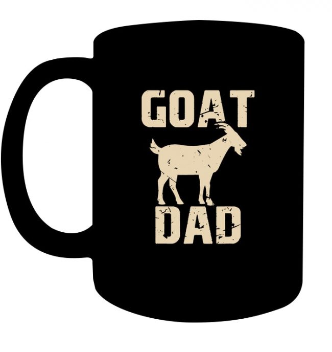 Goat Dad Daddy Funny Father's Day Gift Black Coffee Mug