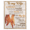 To My Wife I Love You Forever And Always Hands Blankets Gift From Husband White Plush Fleece Blanket