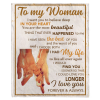 To My Woman I Love You Forever And Always Holding Hands Blankets Gift From Husband Boyfriend White Plush Fleece Blanket