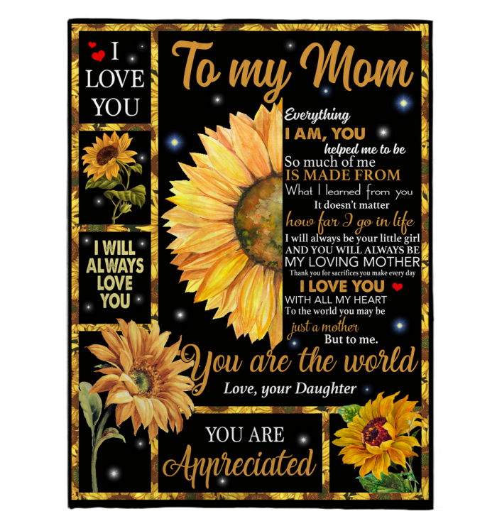 Daisy To My Granddaughter Never Forget How Much I Love You Fleece Blanket 