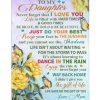 To My Daughter I Love You Gift Ideas From Mom Blanket