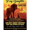 To My Daughter Brave Bold Beautiful Gift Ideas From Dad Lion Blanket