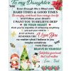 To My Daughter Dad Love You Christmas Xmas Gift Ideas Blanket
