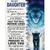 To My Daughter Dad Love You Lion Gift Ideas Blanket