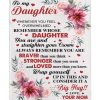To My Daughter Braver Stronger Big Hug Mom Love You Gift Ideas Blanket