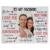 Personalized Custom Name Photo Wedding Anniversary Canvas Gift Ideas For Husband Wife, Valentines Day Gifts For Him Her Couple