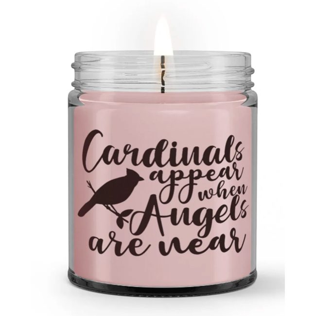 Cardinals Appear When Angels Are Near Loss Condolences Sympathy Candle