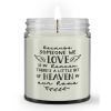 There's a Little Bit Heaven in Our Home Loss Condolence Sympathy Memorial Candle